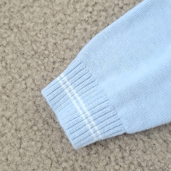 Janie and Jack Boys Blue Bunny Cotton Sweater - Size 5 - Picture 3 of 7